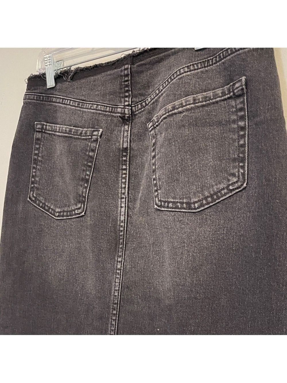 NWT Wild Fable Black Denim Skirt Size 6 - Picture 6 of 7